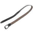 Simple Men Casual Waistband PU Leather Belt Smooth Buckle Belt, Black C3B1