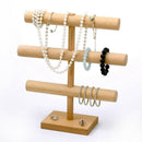 Wooden 3 Layer Bracelet / Bracelet Jewelry Accessories Display Rack Jewelry