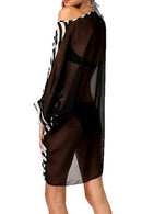 Women Bikini Swimwear Cover-Up Beach Dress Lady Oversized Chiffon Bathing S