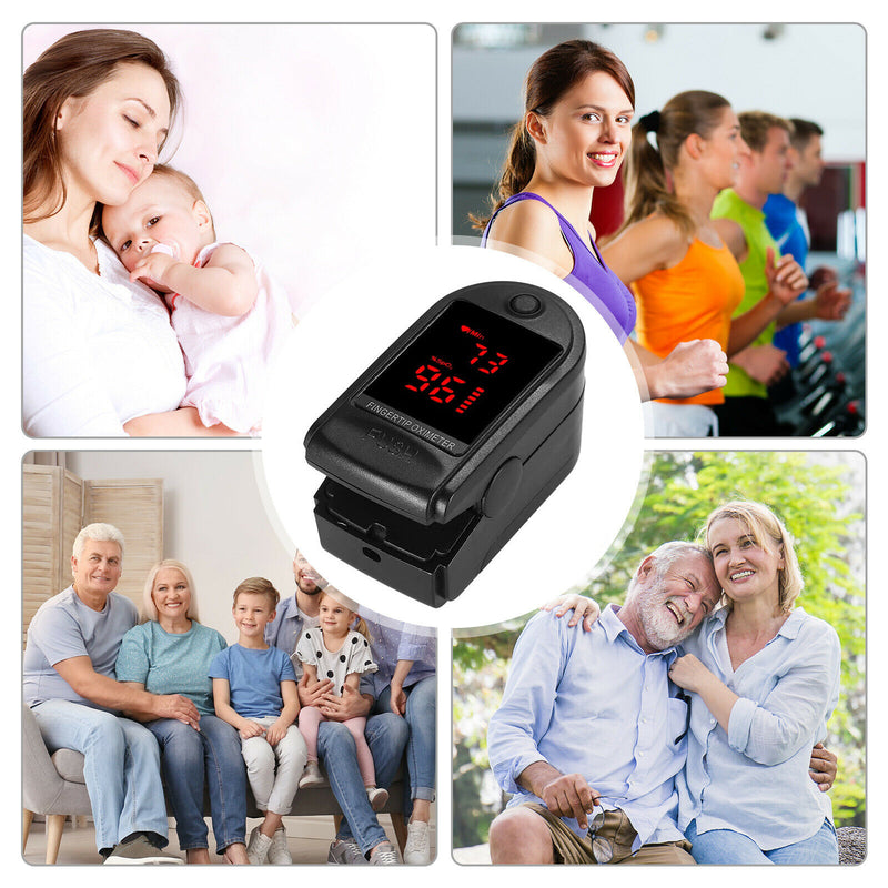 Medical Digital Fingertip Pulse Blood Oximeter Finger Oximetro Home Monitor