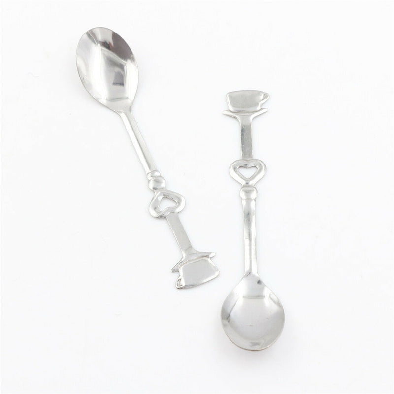 1Set Sweet Love Tea Coffee Stainless Steel Spoon Bridal Wedding Party Favor M&