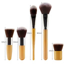5pcs/Set Pro Makeup Brushes Blush Foundation Powder Face Cosmetic Flat Pens A