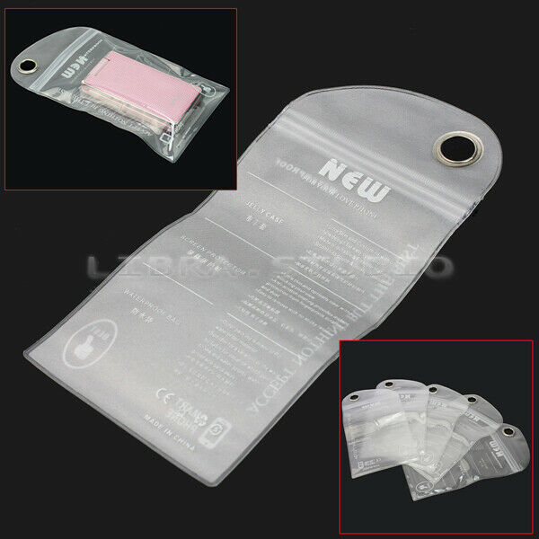 5PCS Water Resistant Protective Mobile Phone Camera Dry Plastic Pouch Bag Case