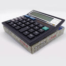 Calculator Battery Solor Powered 12 Digit Electronic Desktop Calculato QYP