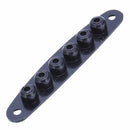 1 Pcs Electric Guitar Bridge String Thru Body Ferrules Bushing Plate - Blac