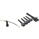 Exquisite 4/4 Violin Chin Rest Tail Nail Rope Tailpiece Set For Violinist