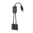 USB 3.1 Type C Male To Female Dual USB 2.0  2 In 1 OTG HUB Adapter Cable