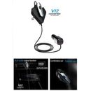 Car Kit Bluetooth FM Transmitter Handsfree MP3 Player Headset USB Charger Audio