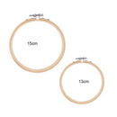 Cross Stitch Machine Bamboo Frame Embroidery Hoop Ring Diy Needlecraft Roun K9W5