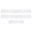5x Acrylic Poker Chips Tray Storage Case 100 Chip For Party Home Casino Game