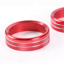 Aluminum Alloy Car Inner Side Air Conditioner Switch Knob Ring Cover Trim f R5P7