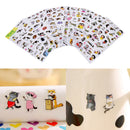 6 Pcs/Pack Korea Transparent Pvc Stickers Cute Cat Diary Photo Album Stickers FT