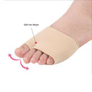 2pcs Hallux Valgus Toe Bandages Separators Thumb Straightener (M/L)(Beige)