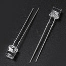 50 Pcs 5mm Flat Head 2 Pin Blue LED Light Emitting Diodes