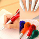 Cute Elescopic Pen Multifunctional Plastic Ballpoint Pen Stationery C8K2