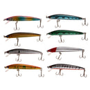Lot 10pcs Kinds of Fishing Lures Crankbaits Hooks Minnow Baits Tackle