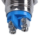 5X(16mm High Round High Round Momentary Metal Push Button Switch E4N6)