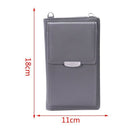 Storage Bag Design-Multifunction Clutch Crossbody Phone Wallet Case(Gray) K2C7