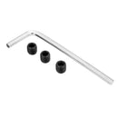 5 Speed Universal Manual Car Gear Shift Knob Shifter Lever Black Pu Leather L2P5