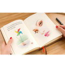 Black Artificial Leather A6 Paper Size Notebook Portable Blank Notebook Diary