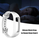 Silicone Watch Band Strap for Huawei Honor Band 4 Running Version (White) A