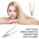 Portable V Type Hair Straightener Comb Folding DIY Hair Styling Clip Tool