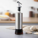 300Ml Kitchen Glass Oil Bottle Stainless Steel Leak-Proof Soy Sauce Vinegar I1O5