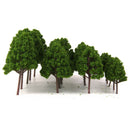 Mini Grass Mat Lawn+Cypress Tree Models 7-11cm HO OO N for RR Scenery Build