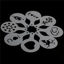 8x Cake Stencils Mold Valentine's Day Coffee Mold Pastry Tools Cookie Decor  ES