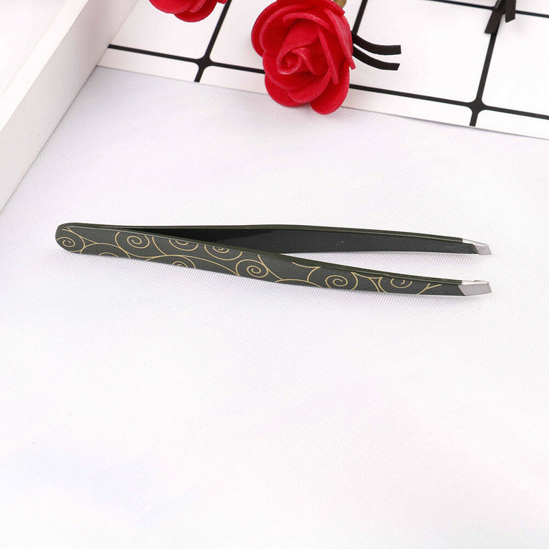 Professional eyebrow tweezers hair beauty slanted stainless steel tweezer B Bj