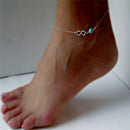 New Fashion Bohemian Bead Infinity Charm Chain Anklet Bracelet Barefoot RewelryZ