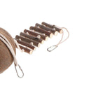 Creative Coconut Bird Nest with Ladder, Parrort Cockatiel Feeder Bedding House