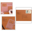 4Pcs Craft Addressing Guide Notebook Letter Envelope Stencil Set Templates  OZ