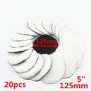20Pcs 125Mm Car Polishing Pad 5 Inch Polish Waxing Pads Fiber Polisher Bonn
