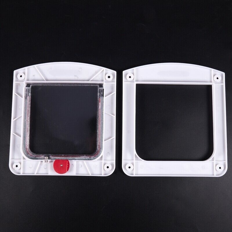 Plastic door White 4 Positions for Cat Dog