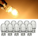 10x T20 Clear Car Dual Filament Turn Signal Stop Brake Light Tail Light