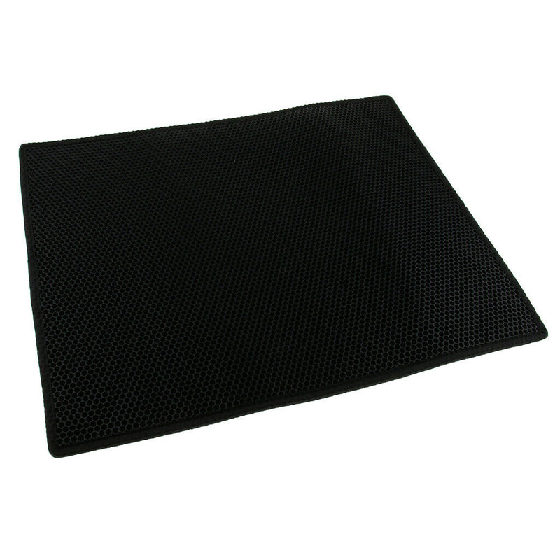 Cat Anti-Tracking Litter Mat Pad Cat Feeding Mat Floor Protection Black