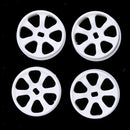 4pcs White Wheel Rim for WLtoys K969 K989 P929 1/28 RC  Car Replacement