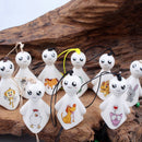 Hanging porcelain wind chimes outdoor bells garden home decoration sunny dollsJR