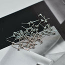 100pcs Ear Stud Stud Solid Ball Lot With Loop Earring