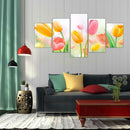 5pcs Tulip 5D DIY Full Drill Diamond Painting Embroidery Mosaic Kits Wall Art