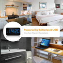 Alarm Clock, Digital Alarm Clock With Voice Control And Big Snooze, Led Clo W5E4