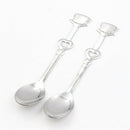 1Set Sweet Love Tea Coffee Stainless Steel Spoon Bridal Wedding Party Favor M&