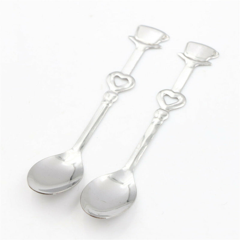 1Set Sweet Love Tea Coffee Stainless Steel Spoon Bridal Wedding Party Favor M&