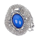 Zinc Alloy Oval Pendant Ring , Color Change Mood Necklace Choker Emotion Jewelry