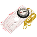 1pc Camping Compass Baseplate Ruler Map Scale Compass Race Hiking Compas*JCD Gw
