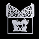 Cat Greeting Card Metal Cutting Dies Stencils For Scrapbooking DIY AlbumDecor ME