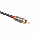 1M 3.5mm Male Jack to 2 RCA Male AUX Analog Stereo Audio Y Adapter Cable Co W3N7