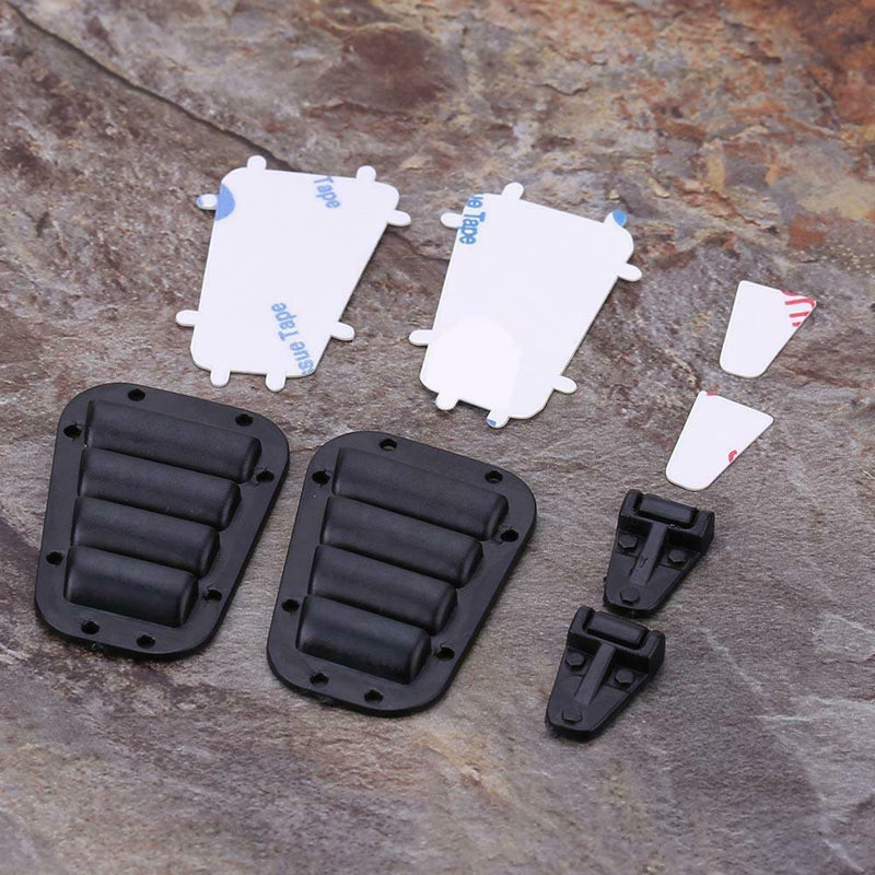 1Set TRX4 Black Plastic Intake Grille Cover & Engine Cover Hinge for 1/10 R