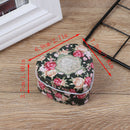 Mini Heart-shaped Flower Tin Trinket Jewelry Coin Box Tinplate Storage Case:0 Gw